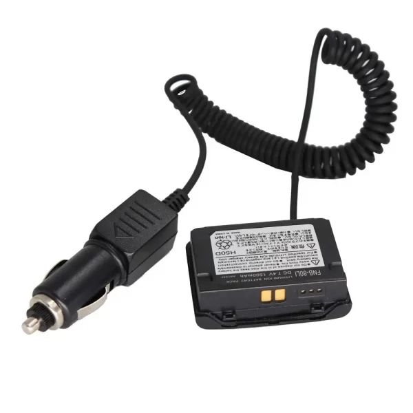FNB-58LI FNB-80LI Battery Eliminator for YAESU VX-5 VX-5R VX-6 VX-6R/E VX-7R VX-7RB VXA-700 HX460 HX471 Car Cigarette Charger - Image 2