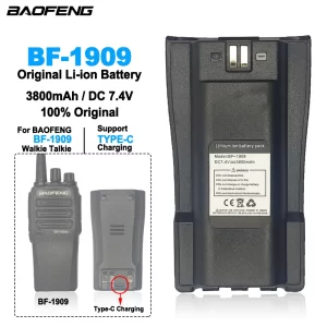 BAOFENG BF-1909 Walkie Talkie Battery 3800mAh 7.4V Extra Replacement Battery