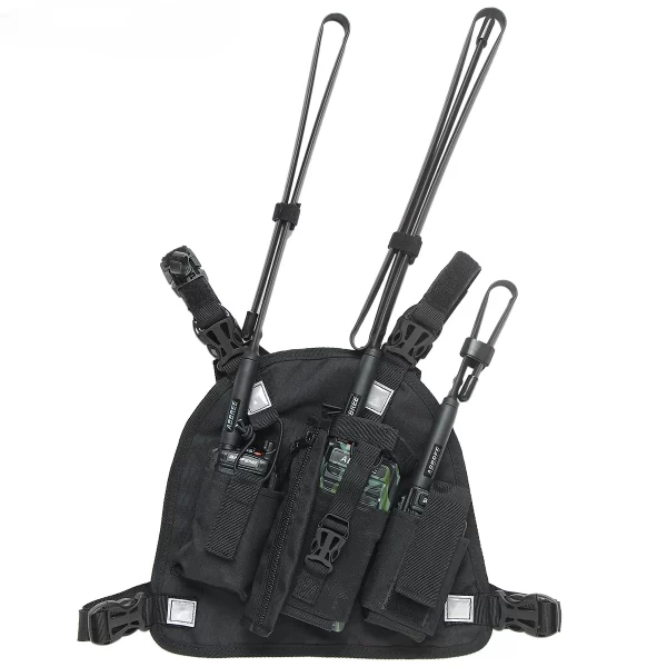 Walkie Talkie Chest Pocket Bags Pack Harness Backpack Holster Walkie Talkie Carry Case for All radios PT09 - Image 2