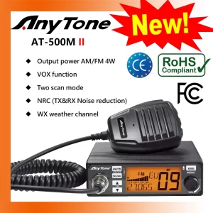 2024 NEW AnyTone AT-500M II VOX Mobile CB Radio