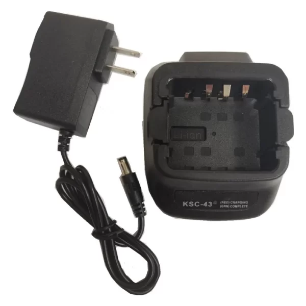 KSC-43 Charging Base with Adaptor for Kenwood TK2300 TK2302 TK2400 TK2402 TK3300 TK3302 TK3400 TK3402 etc