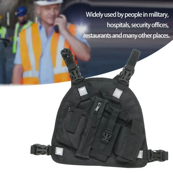 Walkie Talkie Chest Pocket Bags Pack Harness Backpack Holster Walkie Talkie Carry Case for All radios PT09 - Image 6
