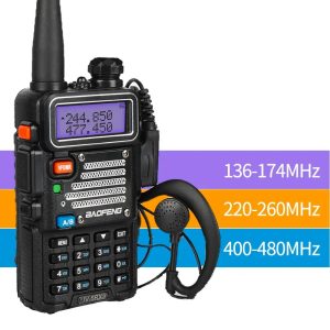 Tri-Band Baofeng UV-5RX3 VFO Long Range Portable Transceiver