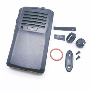 Set Front Cover Case Housing Shell with Volume Channel Knobs for Yaesu Walkie Talkie Vertex VX261 VX-261 Two Way Radio