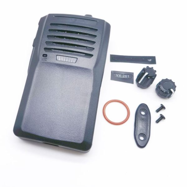 Set Front Cover Case Housing Shell with Volume Channel Knobs for Yaesu Walkie Talkie Vertex VX261 VX-261 Two Way Radio