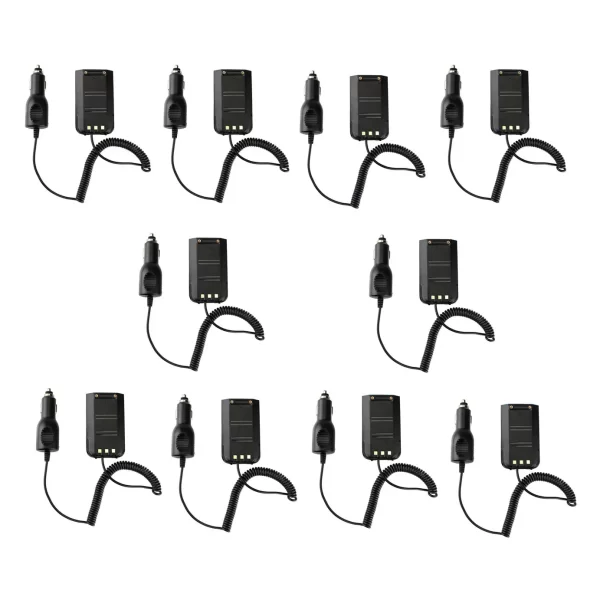 10pcs/ Lot Car Charger Battery Eliminator 12V-24V For TYT MD-380 MD380 MD380GPS RT3 RT3S J9110J Radio Walkie Talkie Accessories