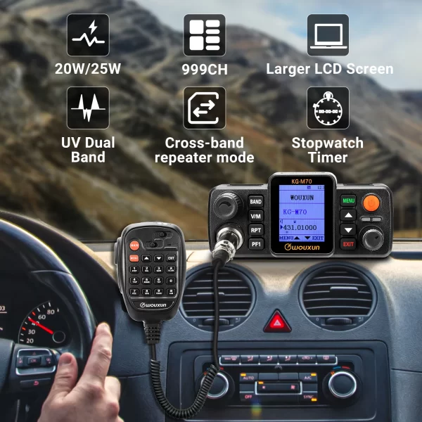 WOUXUN KG-M70 25W Mobile Radio - Image 3