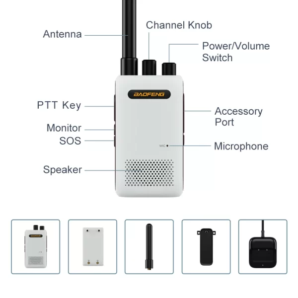 Baofeng BF-358 Mini Handheld Walkie Talkie - Image 6