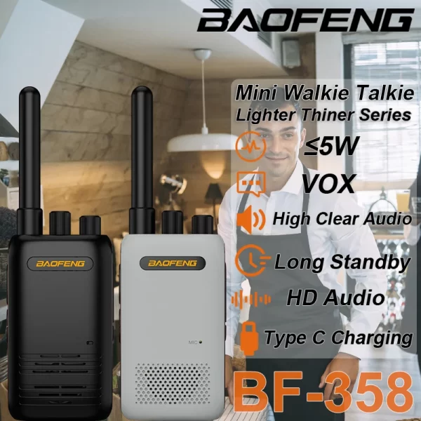 Baofeng BF-358 Mini Handheld Walkie Talkie