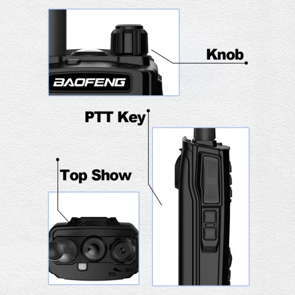 BAOFENG Walkie Talkie UV-27L Newest Tri-Band Portable Two Way Radios - Image 6