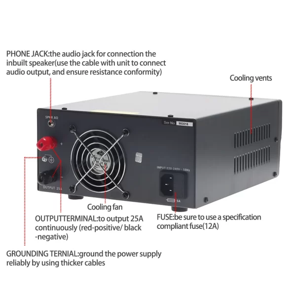 10th Generation QJE PS30SWX radio communication power supply DC5-15V 30A base station switching power supply - Image 4