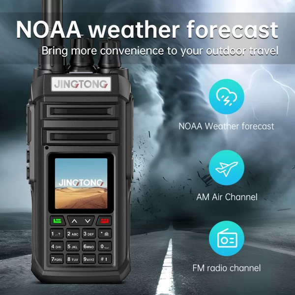 Jingtong JT-3988 Multi Band Walkie Talkie 10W Air Band Radio NOAA Wireless Frequency Tyep-C Charge - Image 5