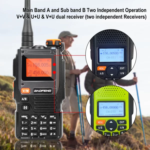 Cheap Baofeng UV-K61  AM FM Multi-band Walkie Talkie - Image 5