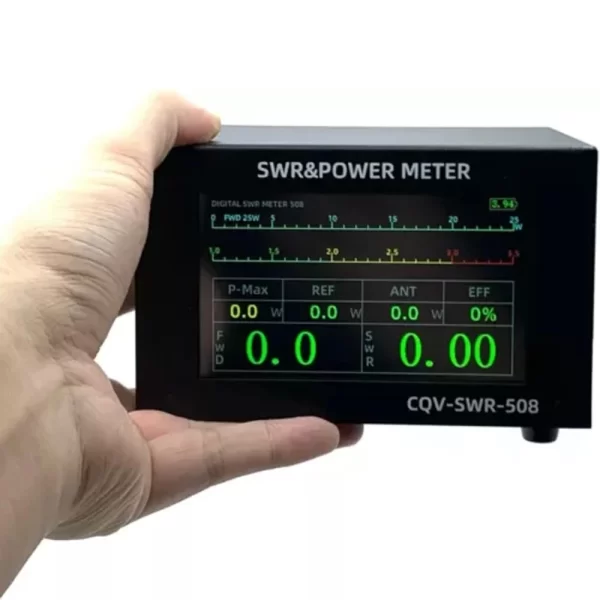 SWR Power Meter CQV-SWR-508 200W Digital Standing Wave Meter Work from 1.8-54Mhz 4.3-inch IPS Color LCD display - Image 6