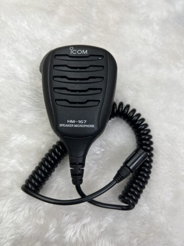 Icom HM-167 IPX8 Waterproof Speaker Microphone for Marine Radio
