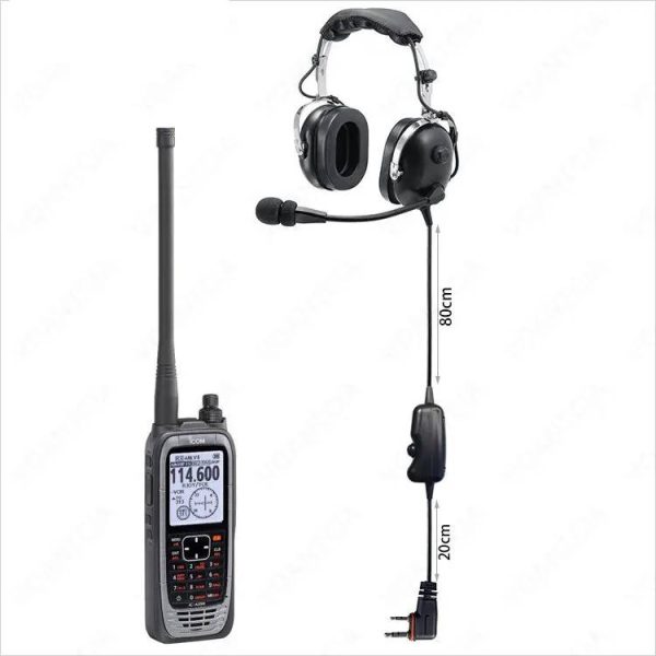 Heavy duty Headphones with ear protection and noise reduction for ICOM IC-A25N IC-A25NE IC-A25C IC-A25CE IC-A24 A16 Radio