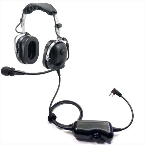 Heavy duty Headphones with ear protection and noise reduction for ICOM IC-A25N IC-A25NE IC-A25C IC-A25CE IC-A24 A16 Radio - Image 2