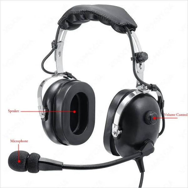 Heavy duty Headphones with ear protection and noise reduction for ICOM IC-A25N IC-A25NE IC-A25C IC-A25CE IC-A24 A16 Radio - Image 3