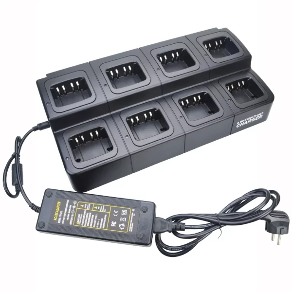 Multi-Unit Eight Way Charger for Motorola XiR P8268 P8260 DP4800 DP3601 DP3400 DGP4150 P8608 P6600 Series Walkie Talkie PMNN4409