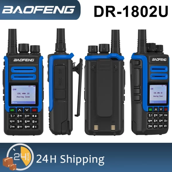 Baofeng Walkie Talkie DR-1802U DMR Radio Advanced AES256 Encryption 2200mah 1024 Channel UHF 400-470MHZ Long Range Walkie Talkie - Image 2