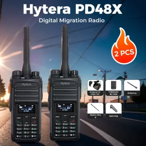 2PCS HYTERA PD488 Digital Radio Optional HYT PD480 / PD482 / PD485 / PD486 DMR Walkie Talkie