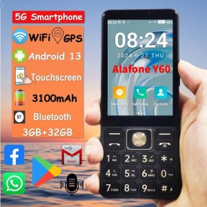 Alafone Y60 Cheap 5G Network Smartphone Zello PTT Google play GPS 3.54"inch BT WiFi Android 13 Touchscreen Moblie Phone