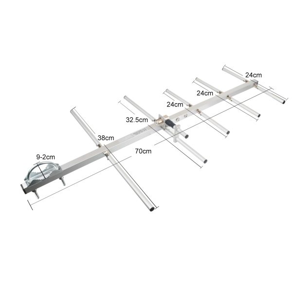 Walkie Talkie Antenna UHF 400-470MHz Frequency Adjustable Collapsible Free Disassembly 5 Elements Yagi Directional Antenna 13dBi - Image 3