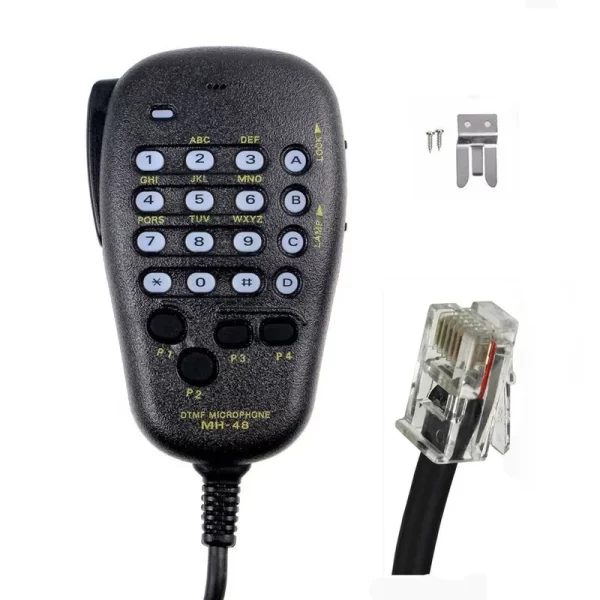 FREE SHIPPING MH-48 MH-48A6J DTMF Microphone for YAESU Transceiver FTM-3100 FTM-3200D FTM-100D FTM-400DR/XDR FTM-7250D FT-2980R Mobile Radios