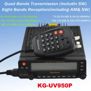 Wouxun KG-UV950P Quad Bands Mobile Transceiver