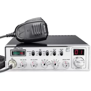 AnyTone ARES II 10 Meter Radio for Truck, with CTCSS/DCS, High Power Output Max FM 40W, AM 12W,SSB 35W