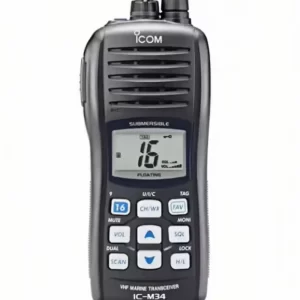Icom IC-M34 VHF MARINE TRANSCEIVER Marine Float Submersible Radio