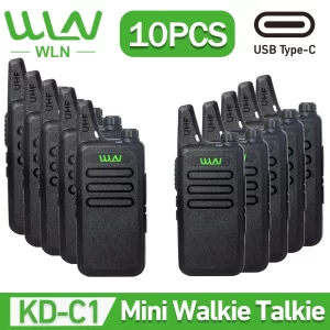 10PCS WLN KD-C1 Mini Handy Portable Walkie Talkie