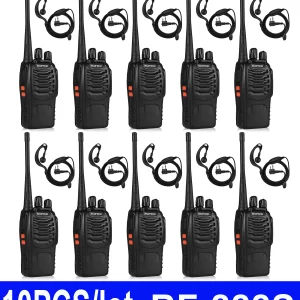 10pcs BF-888S Baofeng Walkie Talkie 888s UHF 400-470MHz