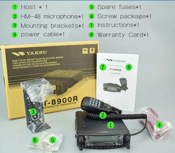 Yaesu FT-8900R Quad-Band 29/50/144/430Mhz Mobile FM Transceivers - Image 5