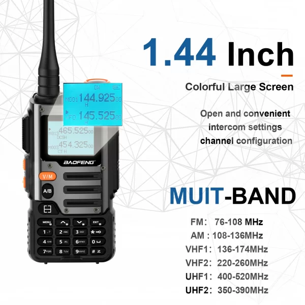 Baofeng UV-K68 Walkie Talkie Cheap Air Band Radio TYPE-C K68 Charge UHF VHF DTMF FM NOAA Wireless Frequency Two Way Radio - Image 2