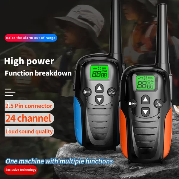 2PCS Kids Walkie Talkie Portable Outdoor Children Two Way Radio 6KM Receiver Walkie-Talkie Radio Comunicador Toys For Boys Girls - Image 2