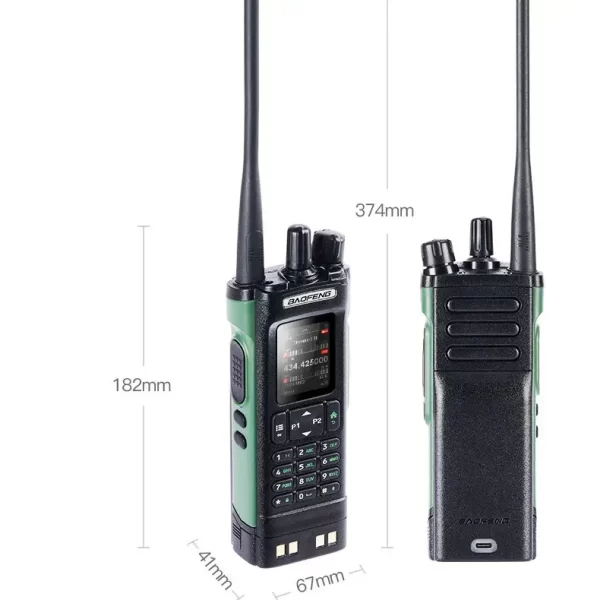 Baofeng DM-32UV Multi band DMR Handheld Walkie Talkie High Power 10W Digital Simulation GPS APRS One-Click Frequency Long Range FM - Image 5