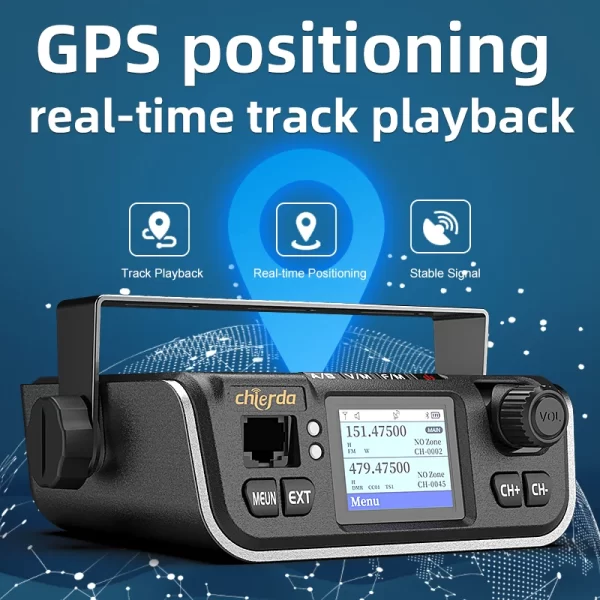 Chierda M520D GPS 25W DMR Digital UHF VHF FM Mobile Radio Transceiver Woki Toki Vehicle Mouted Walkie Talkie For Car  Taxi Truck  - Image 3