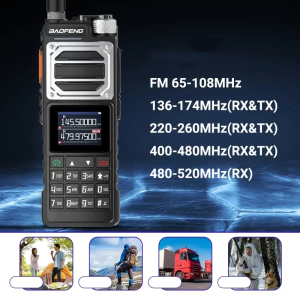 BAOFENG UV-25 Pro Long Range Walkie Talkie 100% Original UV-25 10W Six Band Wireless Copy Frequency Two Way Radios BF-UV25 Radio - Image 5