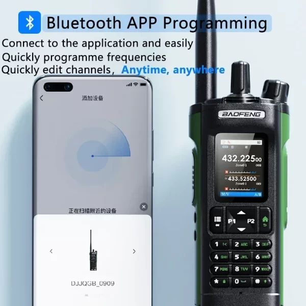 10W Baofeng UV-32 Walkie Talkie GPS Bluetooth Programming / Multi Band / Wireless Copy Frequency / Type-C Ham Radio Updated UV-25M AR-152 - Image 2
