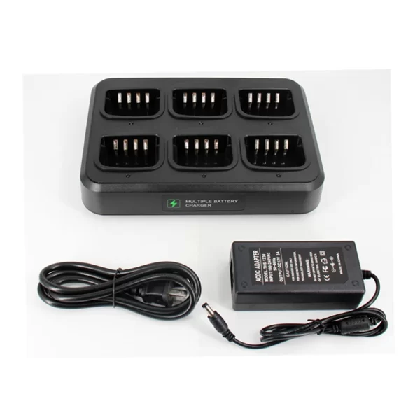 KSC-356 6-Unit Multi-Charger For Kenwood KNB-45L NX240 NX340 TK2000 TK2402 TK3400 TK-2212L TK3207 TKU100 TK3402 two way radios - Image 2
