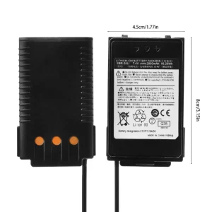 Battery Eliminator Charger Adapter for YAESU FT70D FT70DR FT70DS Two Way Radio 1XCB