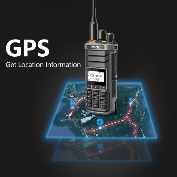 Iradio UV-88 GPS Walkie Talkie Shortwave UV88 Radio Type-C Charging 18-520mhz Receiving NOAA 1024 Channel Frequency Channel Scan - Image 2