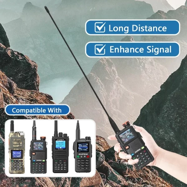 Nagoya NA-320A Handheld Radio Antenna SMA-Female Original Tri Band Antenna 144/220/440MHz Long Distance Enhance Signal For Baofeng UV-26/UV-5RH Pro GPS/UV-25M/UV-32... - Image 5
