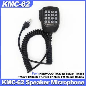 KMC-62 RJ45 8 Pin 16 keypad Walkie Talkie PTT Microphone for KENWOOD TM271A TM281 TM481 TM471 TK868G TK8108 TK768G Radio Hand Speaker Mic