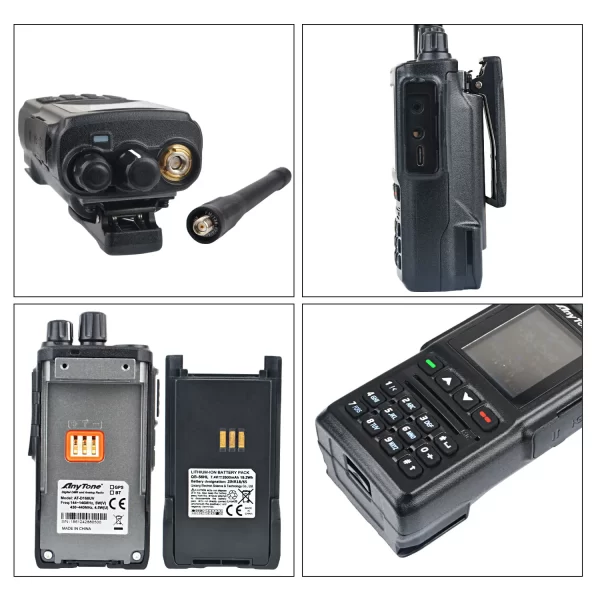 Anytone AT-D168UV AES256 Encryption DMR Digital and Analog Dual Band FM Amateur Two Way Radio with USB-C charging - Image 5