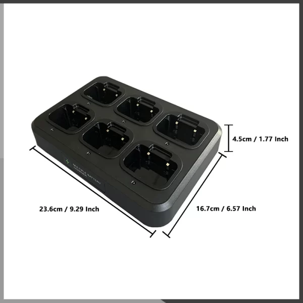 Quansheng Walkie Talkie UV-K6 Six-Way Charger Original UV-K5 Radios Battery Multi Rapid Charger Desktop Two Way Radio Accessory - Image 4