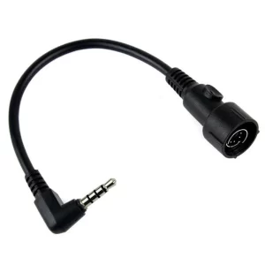 2pcs NEW MINI DIN Plug 6 pin Connect Throat Vibration MIC for YAESU VX5R Radio Headset