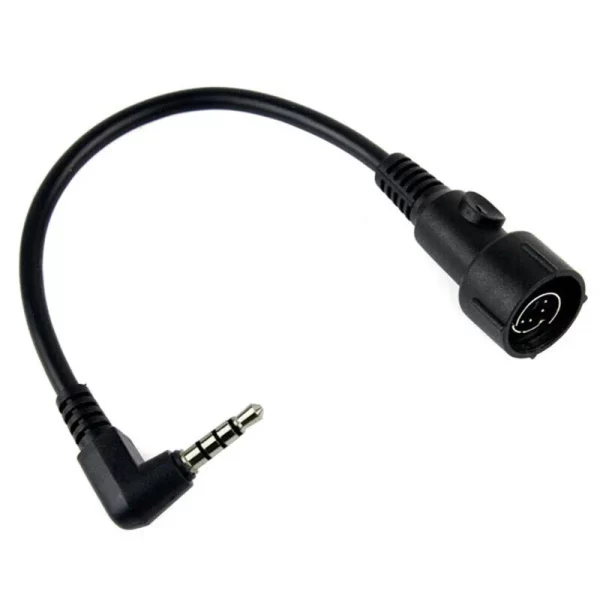 2pcs NEW MINI DIN Plug 6 pin Connect Throat Vibration MIC for YAESU VX5R Radio Headset