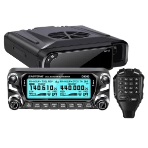 Zastone D9000 Car walkie talkie Radio Station 50W UHF/VHF 136-174/400-520MHz Two way radio Ham HF Transceiver